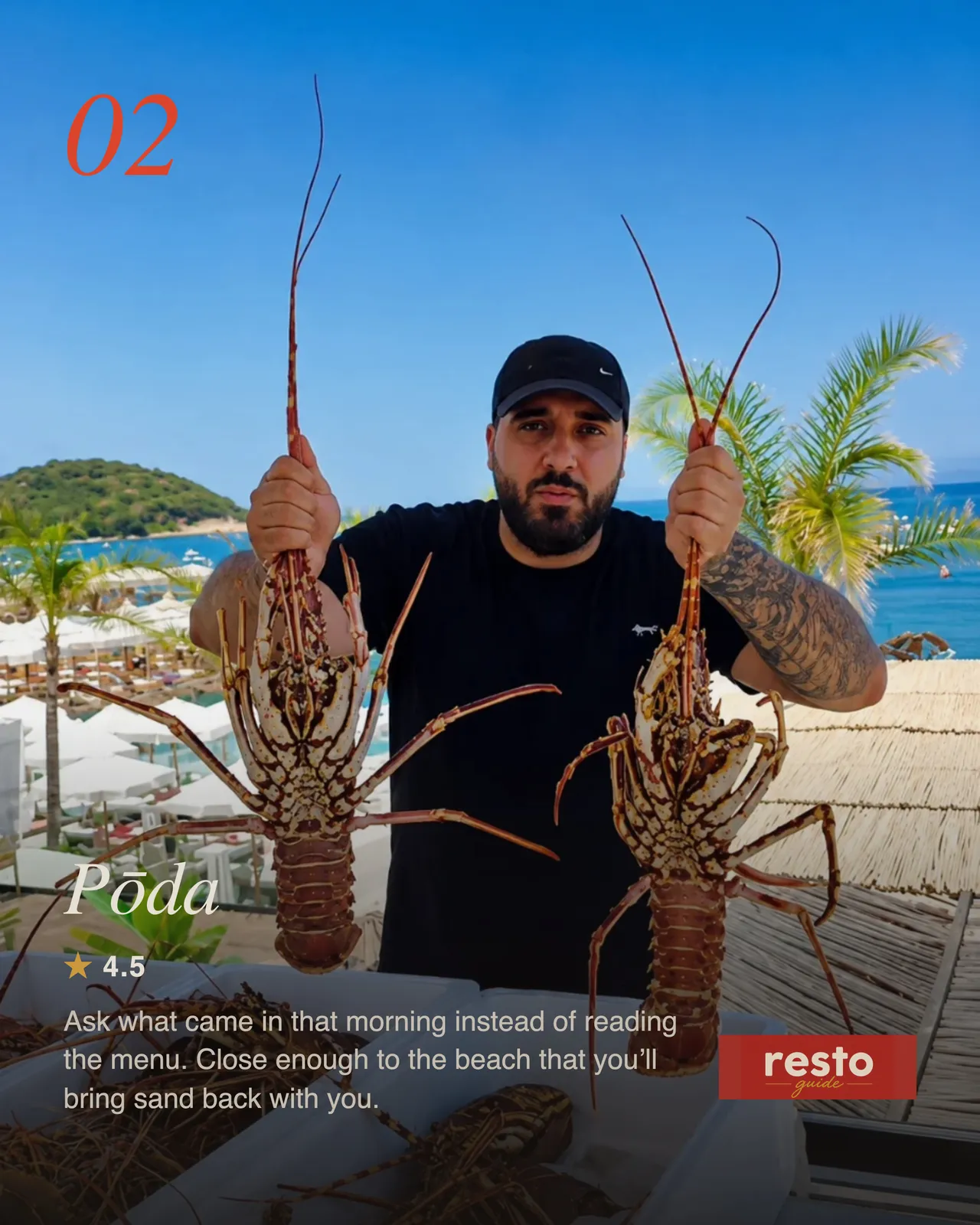 poda restaurant ksamil lobster dinner